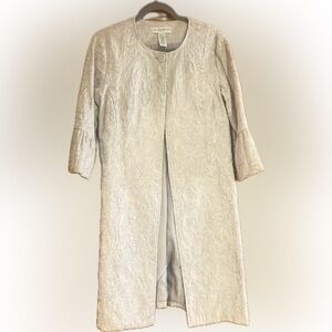 Sag Harbor Silver / Gray coat with sparkle size 8